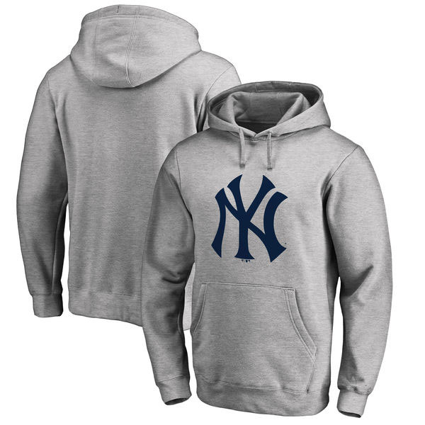 New York Yankees Heathered Gray Pullover Hoodie at Moiderer's Row