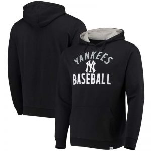 New York Yankees Heathered Gray Pullover Hoodie at Moiderer's Row