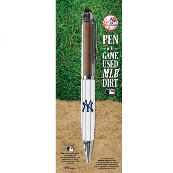 executive pen with Yankee game-used dirt from Yankee Stadium