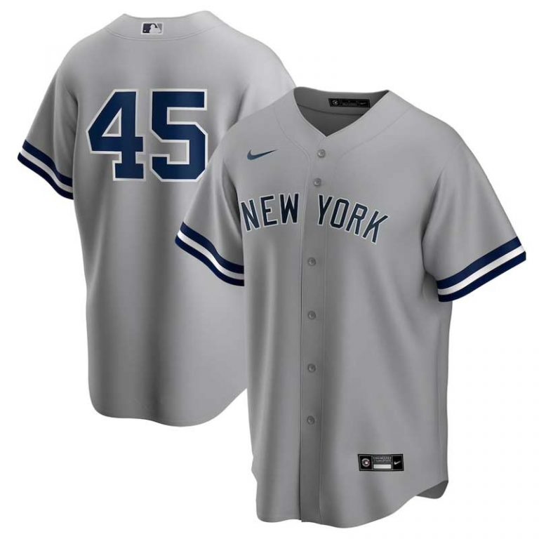 Gerrit Cole #45 Road Gray Jersey : Moiderer's Row Shop