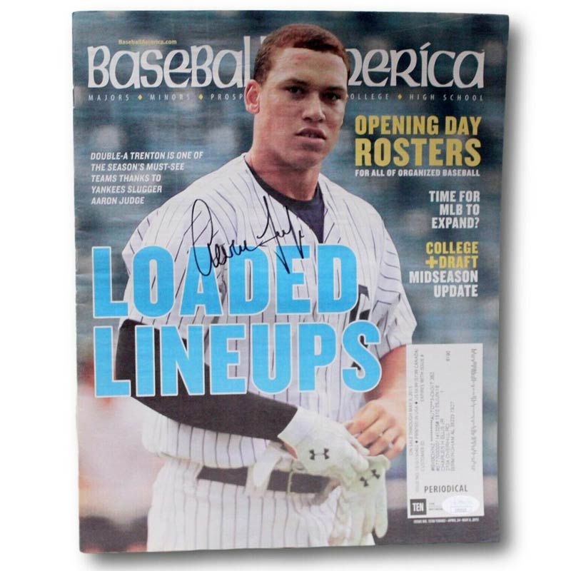 Aaron Judge Signed 2015 Baseball America Magazine » Moiderer's Row : Bronx  Baseball